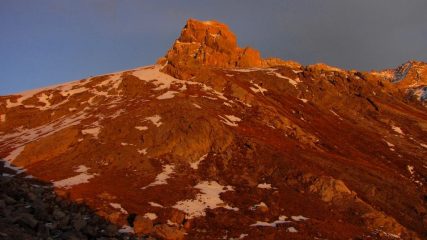 luci del tramonto sul Brec de Chambeyron (31-10-2009)