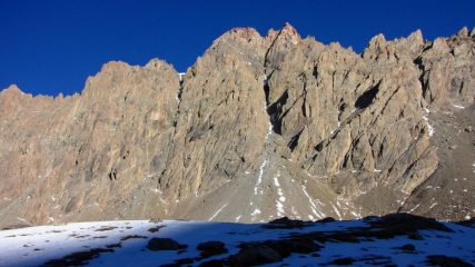Aiguille de Chambeyron vista dal Lago dei 9 Colori (1-11-2009)