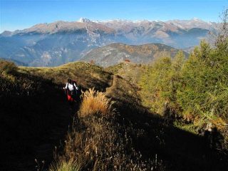Il sentiero sulla Cresta di Rionard