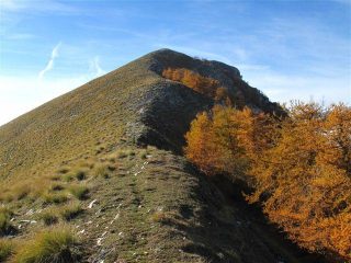Il crinale per la Pointe de Lugo