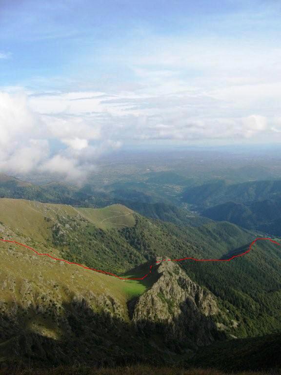 La dorsale di salita