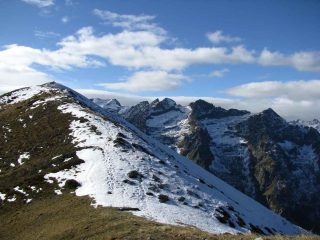 arrivo al colle tra Pianard e la Rocca