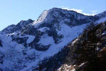prime luci del sole sulla Cima di Mercantour (7-11-2009)