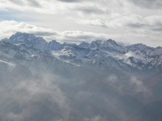 spettacolare visione sul Monviso