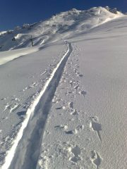 La traccia in salita