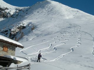 pendio sopra alle baite