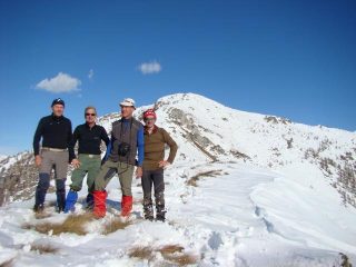 sul monte della Ciarma alle spalle il Bec di Nona