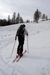 In salita