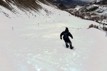 Davide inizia la discesa