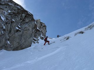Andrea in alto e Flow a metà