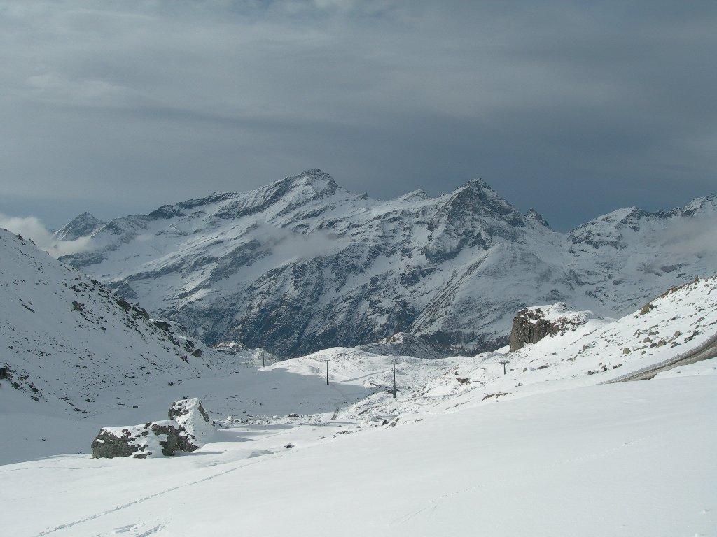 uno sguardo in basso verso il Gabiet