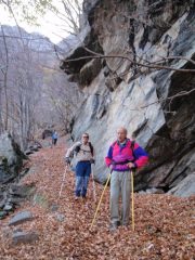 Sapetti e Romeo sul sentiero di ritorno