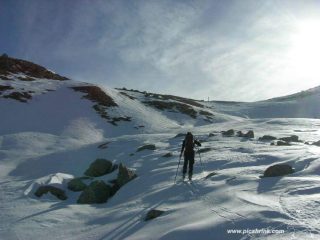 sotto la cima da nord