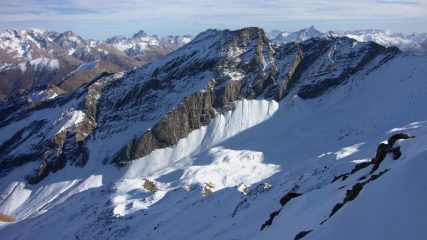 panorami dalla cima : Tete de Vallon Claus (21-11-2009)