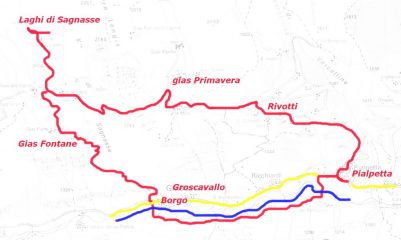  Laghi di Sagnasse traccia anello