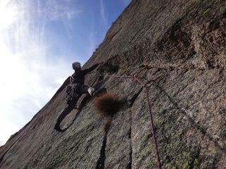 Andrea alla partenza del 2° tiro