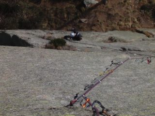 Andrea risale sul primo tiro