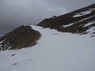 poco sotto la cima