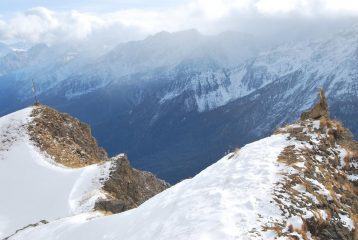 Sulla vetta del Mt. Cormet