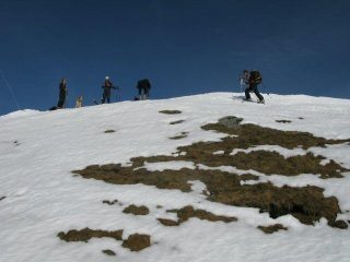 Arrivo in vetta quota 2537 m