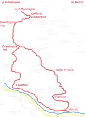 Dondogna percorso anello
