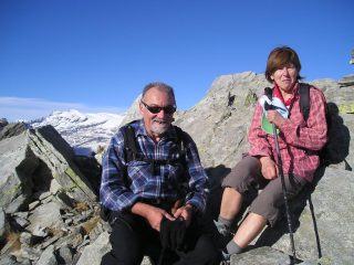 Walter e Luigina in vetta