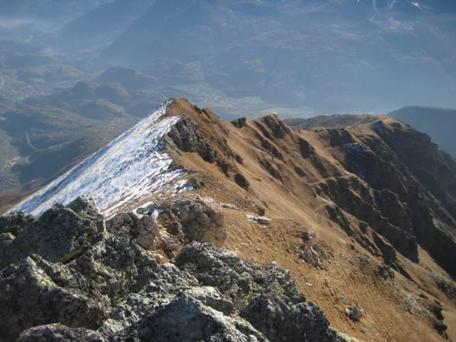 la cresta dalla Punta Mulatera