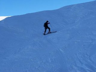 Giorgio alle prese con la salita.