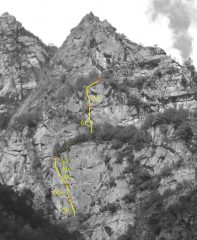 tracciato della via
