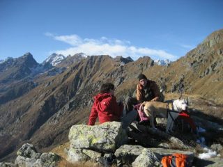 Il trio sulla Punta d'Attia