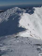 la cresta NE vista dall'alto
