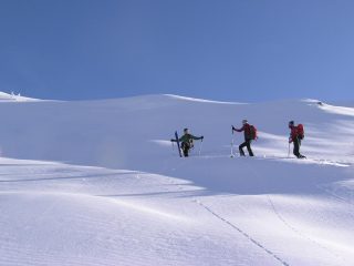 Pendio apena sotto la cima