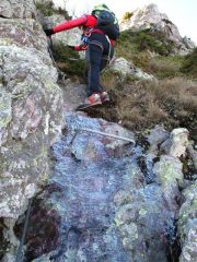 Il ghiaccio in alcuni passaggi