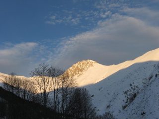 Rocca d'Orel alla partenza.....