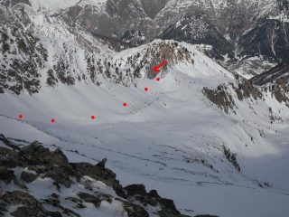 dalla T. della Costabella del Piz la via x il colle