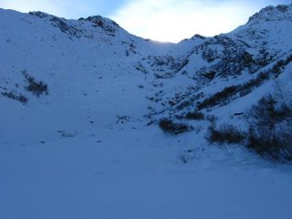 Il vallone di discesa.....