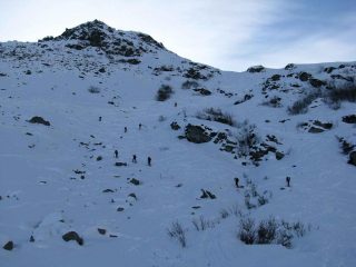 in salita sul primo canale