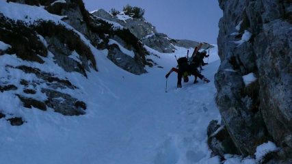 In salita nella strettoia