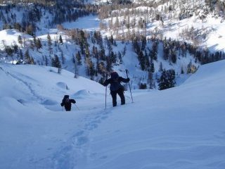 Dopo il traverso un po' carico...