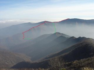 Il Turu e il Druina - rosso salita, verde discesa