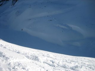 Dal colle, pendio finale, anche se la foto fa un po pena.. :-)