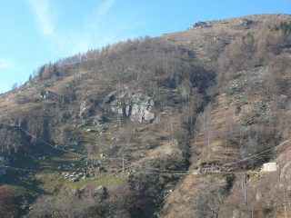 la falesia vista dalla strada...
