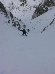 Verso l'uscita del canalino
