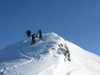 Arrivo in vetta al Ciotto Mieu