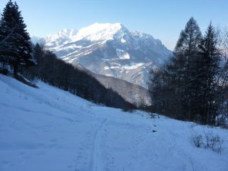 poca neve in salita