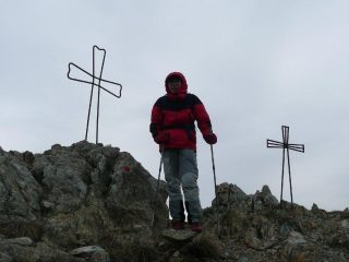 In cima, molto vento