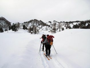 arrivo al lago nero