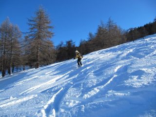in discesa
