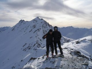 Anna e Matteo in cima