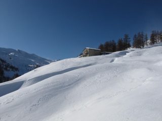 L'ultimo tratto sotto l'alpe bruns